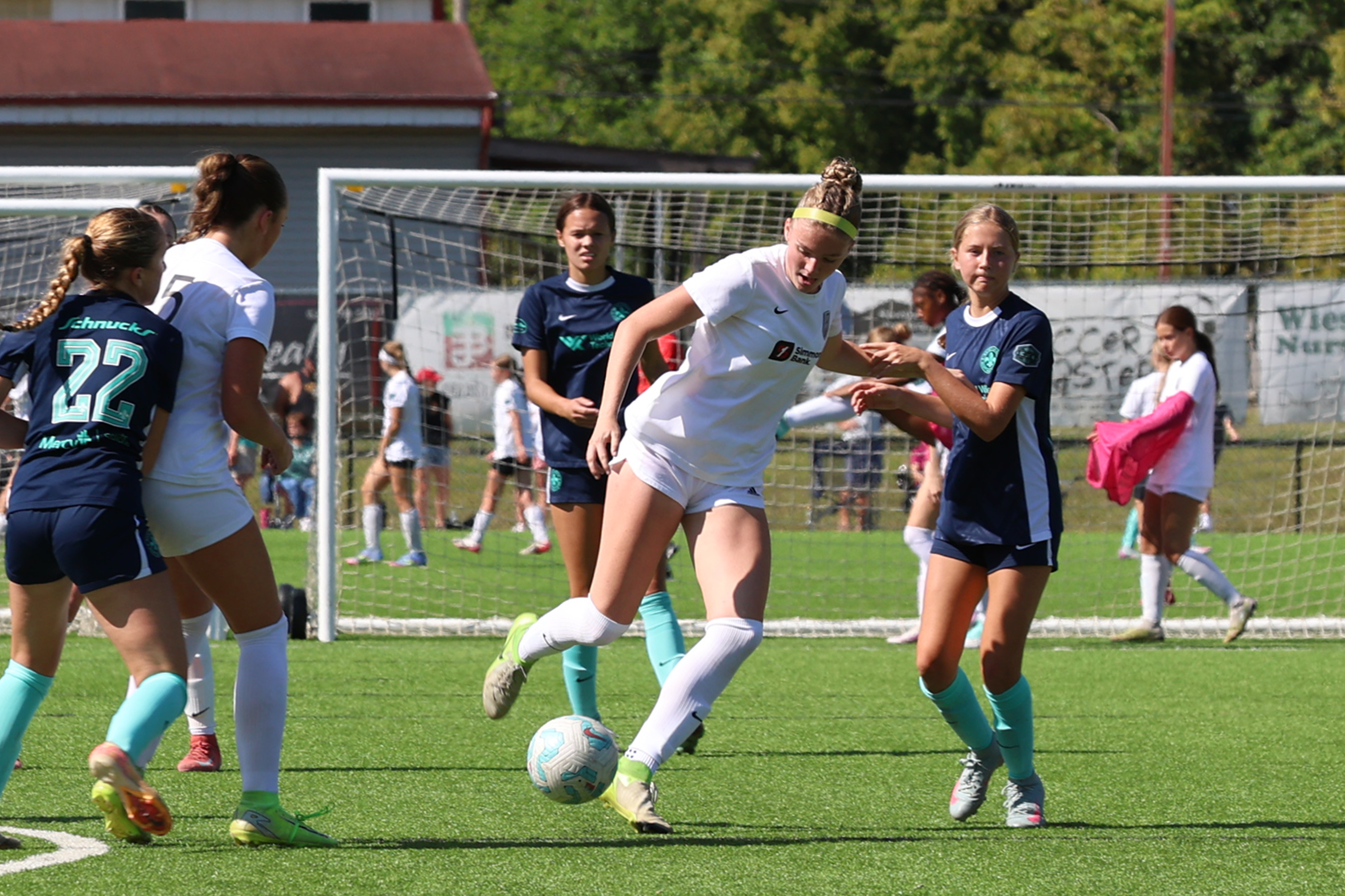Skyler Hoefener battling for the ball